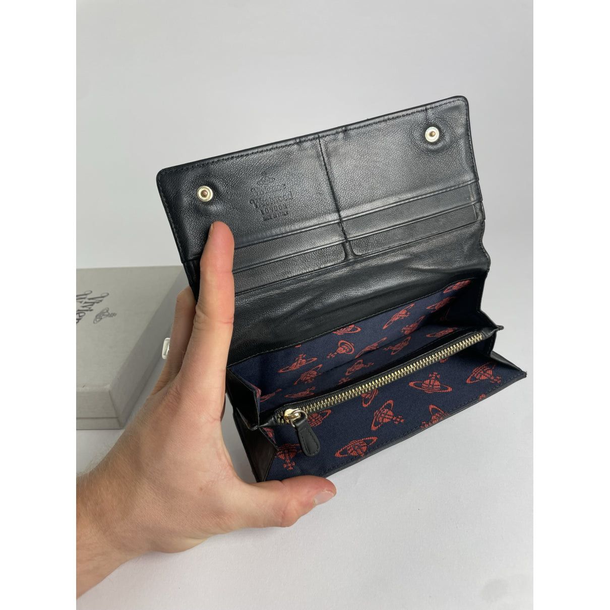 Vivienne Westwood Black Leather Wallet Size ONE SIZE - 3 Thumbnail