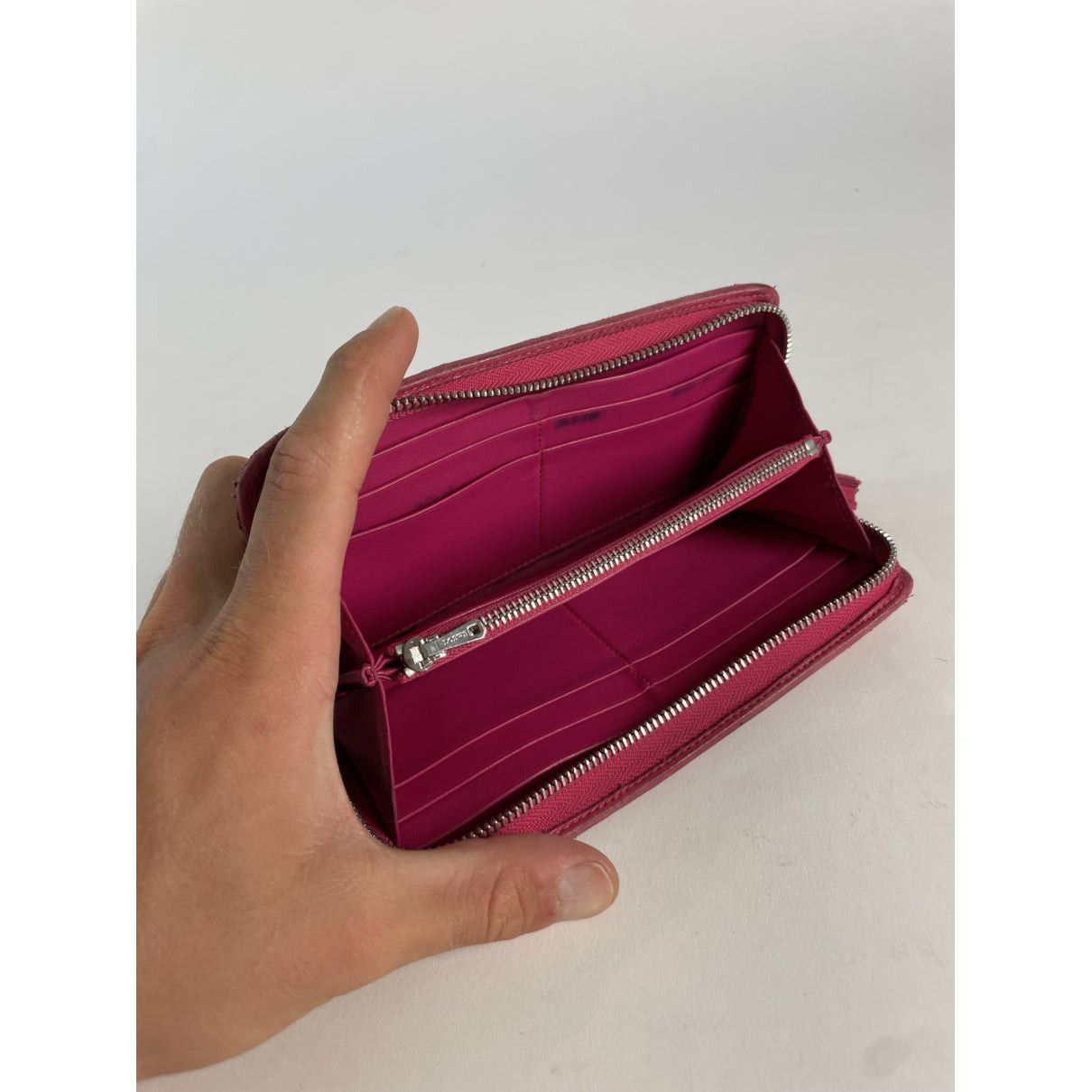 Loewe Puzzle Pink Leather Wallet Size ONE SIZE - 3 Thumbnail