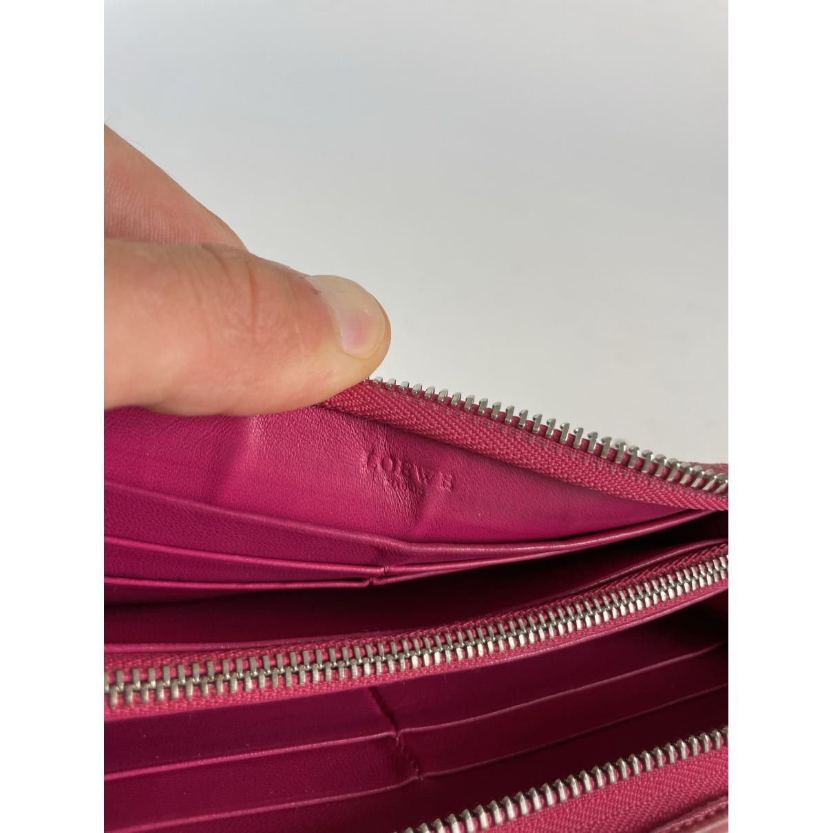 Loewe Puzzle Pink Leather Wallet Size ONE SIZE - 4 Thumbnail