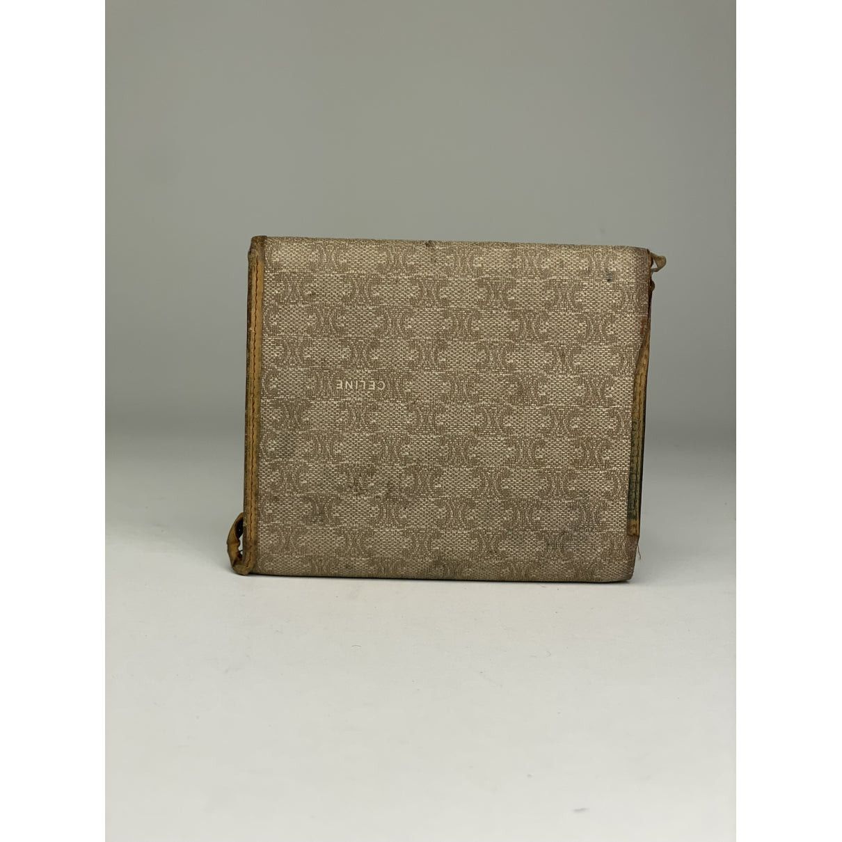 Celine Triomphe Beige Leather Wallet Size ONE SIZE - 2 Thumbnail