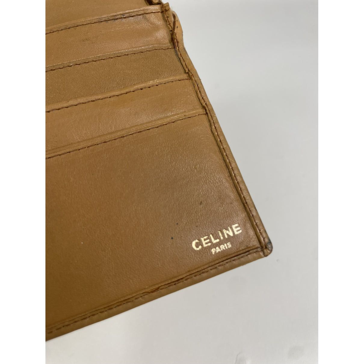 Celine Triomphe Beige Leather Wallet Size ONE SIZE - 5 Thumbnail