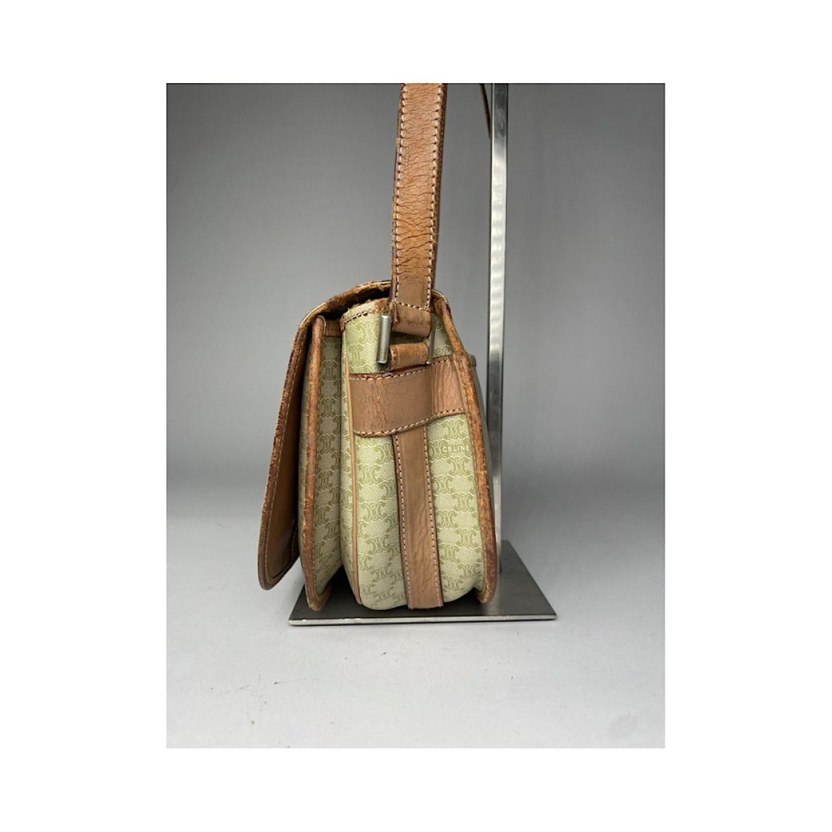 Celine Triomphe Beige Leather Handbag Size ONE SIZE - 5 Thumbnail