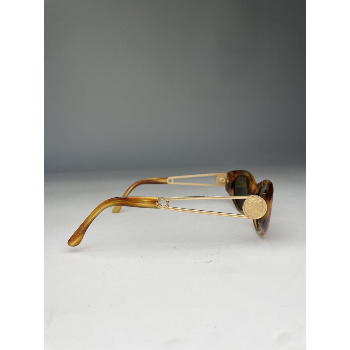 Fendi Gold Metal Sunglasses Size ONE SIZE - 3 Thumbnail