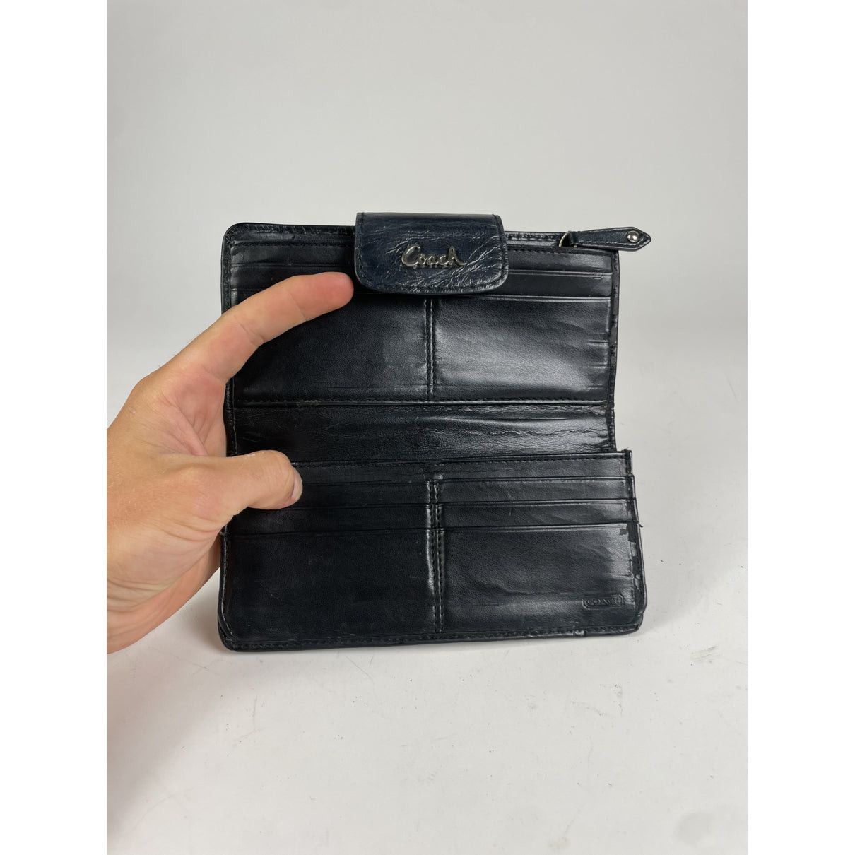 Coach Black Leather Wallet Size ONE SIZE - 3 Thumbnail