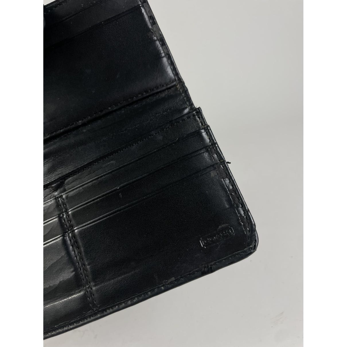 Coach Black Leather Wallet Size ONE SIZE - 4 Thumbnail