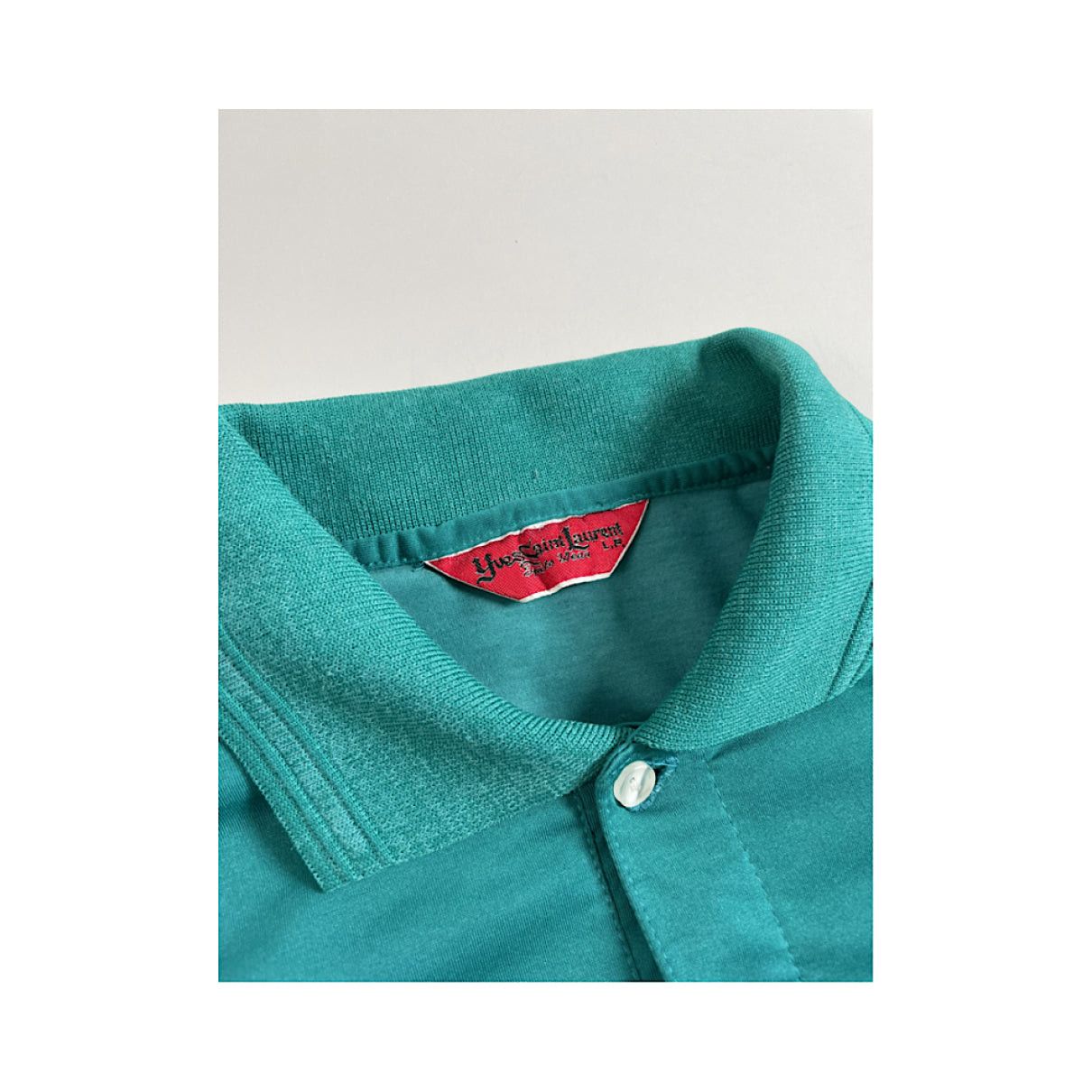 Yves Saint Laurent Green Polyester Polo Shirt Size M / US 6-8 / IT 42-44 - 5 Thumbnail