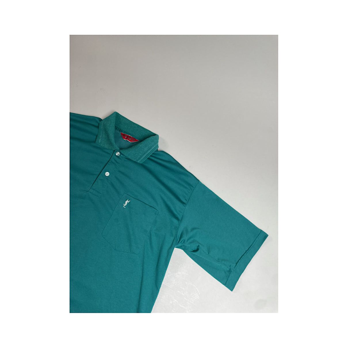 Yves Saint Laurent Green Polyester Polo Shirt Size M / US 6-8 / IT 42-44 - 3 Thumbnail