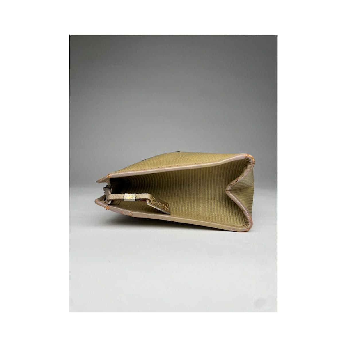 Yves Saint Laurent Beige Linen Clutch Bag Size ONE SIZE - 5 Thumbnail