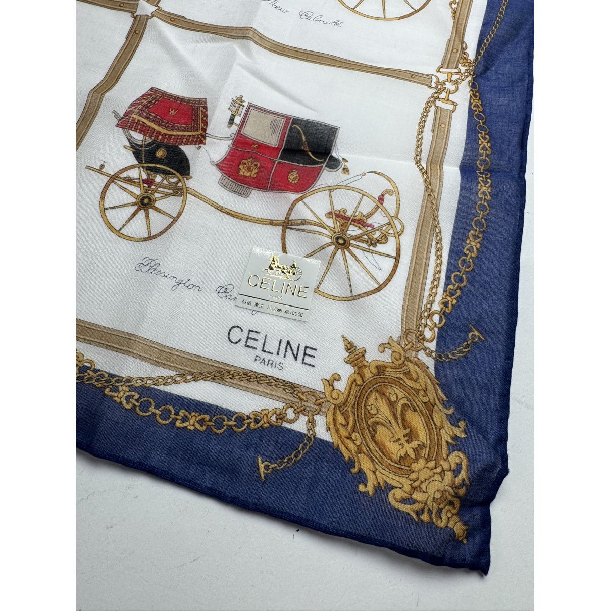 Celine Multicolour Silk Scarf Size ONE SIZE - 2 Thumbnail