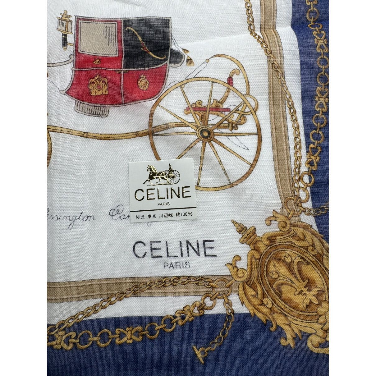 Celine Multicolour Silk Scarf Size ONE SIZE - 3 Thumbnail