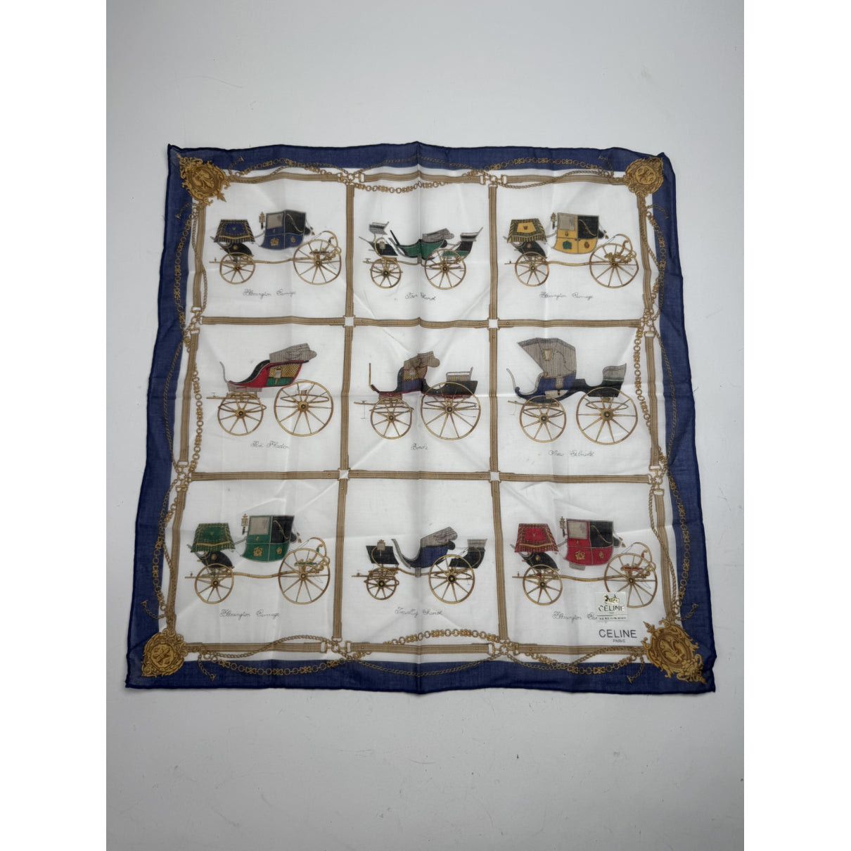 Celine Multicolour Silk Scarf Size ONE SIZE - 5 Thumbnail