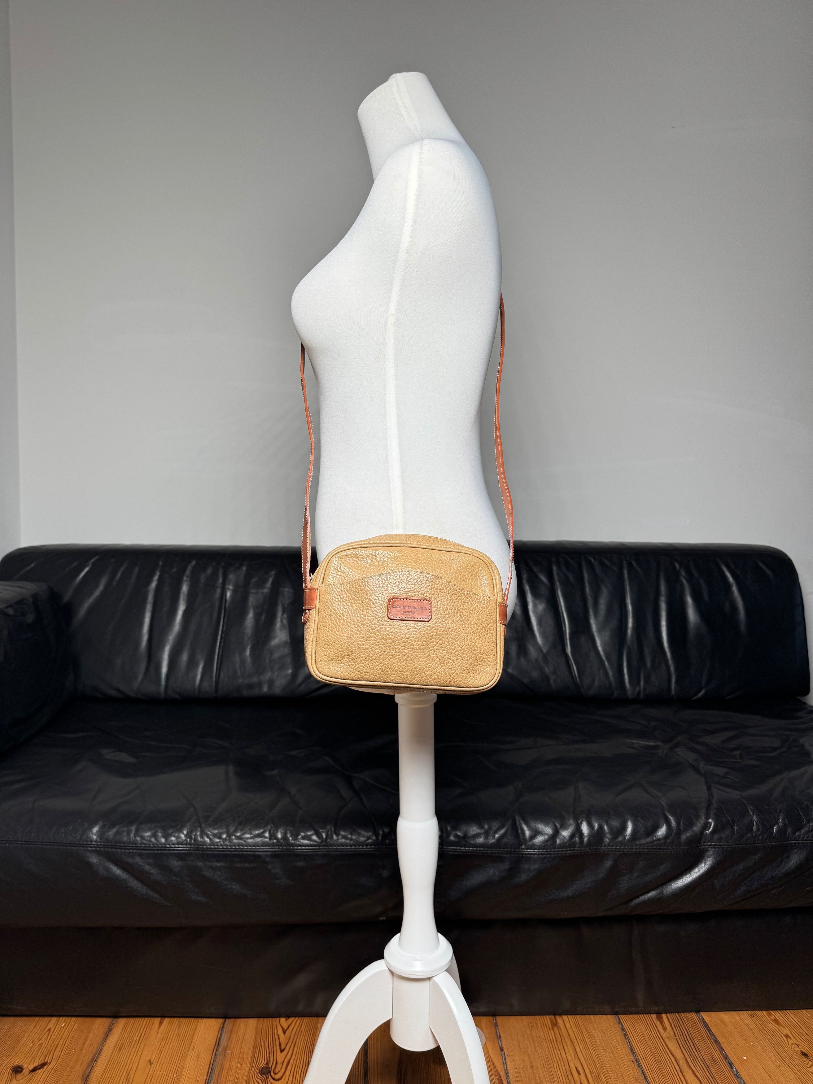 Courreges Vintage Paris Leather Crossbody Bag Beige Brown Size ONE SIZE - 4 Thumbnail