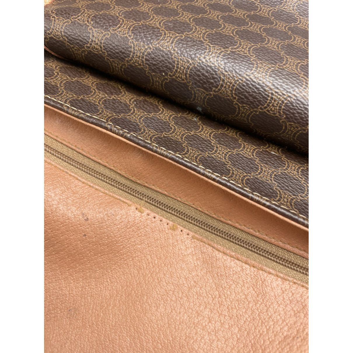 Celine Triomphe Brown Leather Handbag Size ONE SIZE - 3 Thumbnail