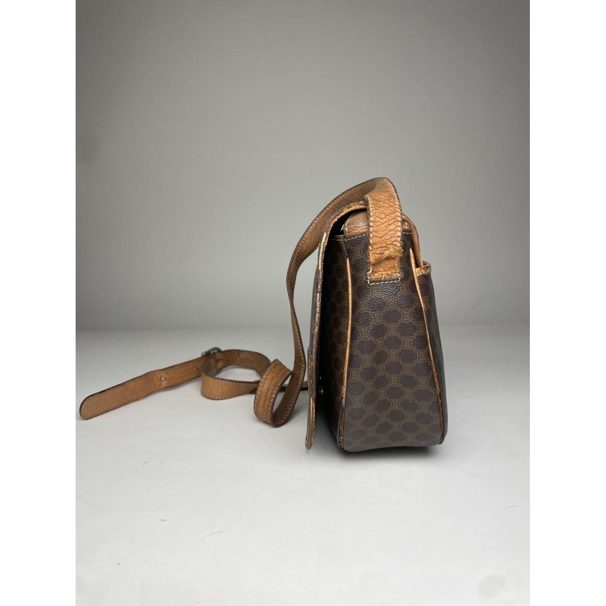 Celine Triomphe Brown Leather Handbag Size ONE SIZE - 4 Thumbnail