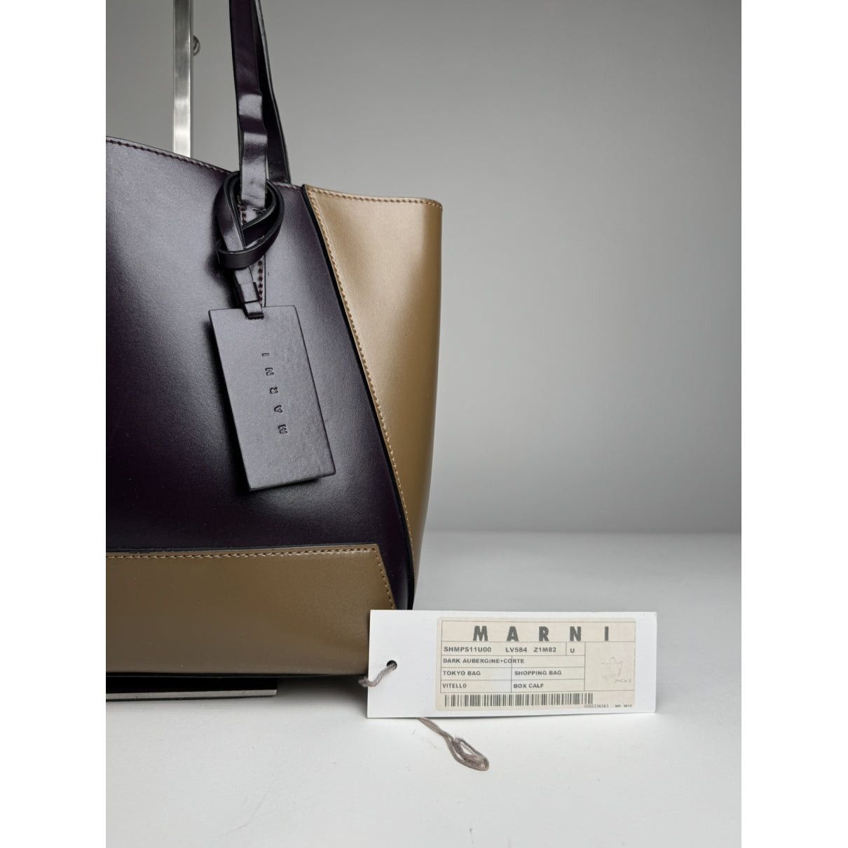Marni Purple Leather Handbag Size ONE SIZE - 2 Thumbnail