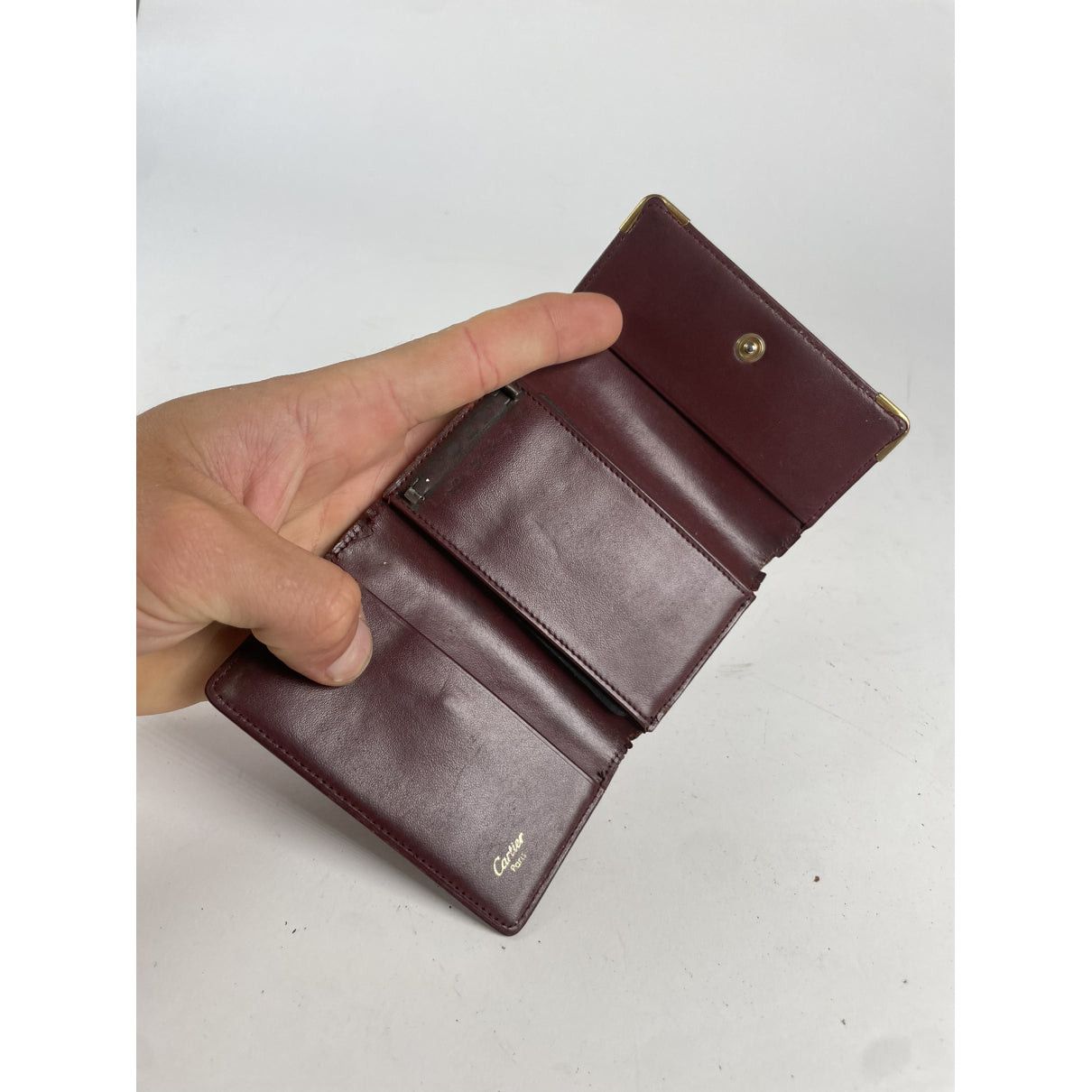 Cartier Burgundy Leather Purse Size ONE SIZE - 4 Thumbnail