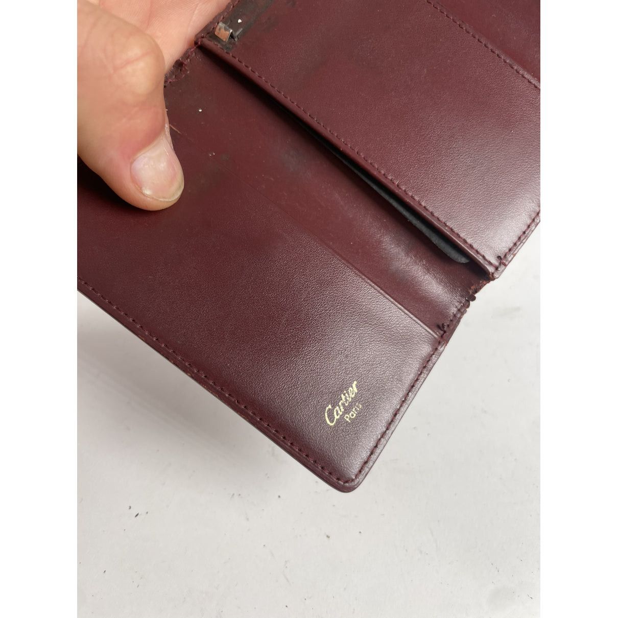 Cartier Burgundy Leather Purse Size ONE SIZE - 5 Thumbnail