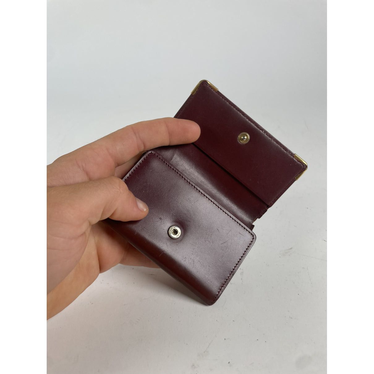 Cartier Burgundy Leather Purse Size ONE SIZE - 3 Thumbnail