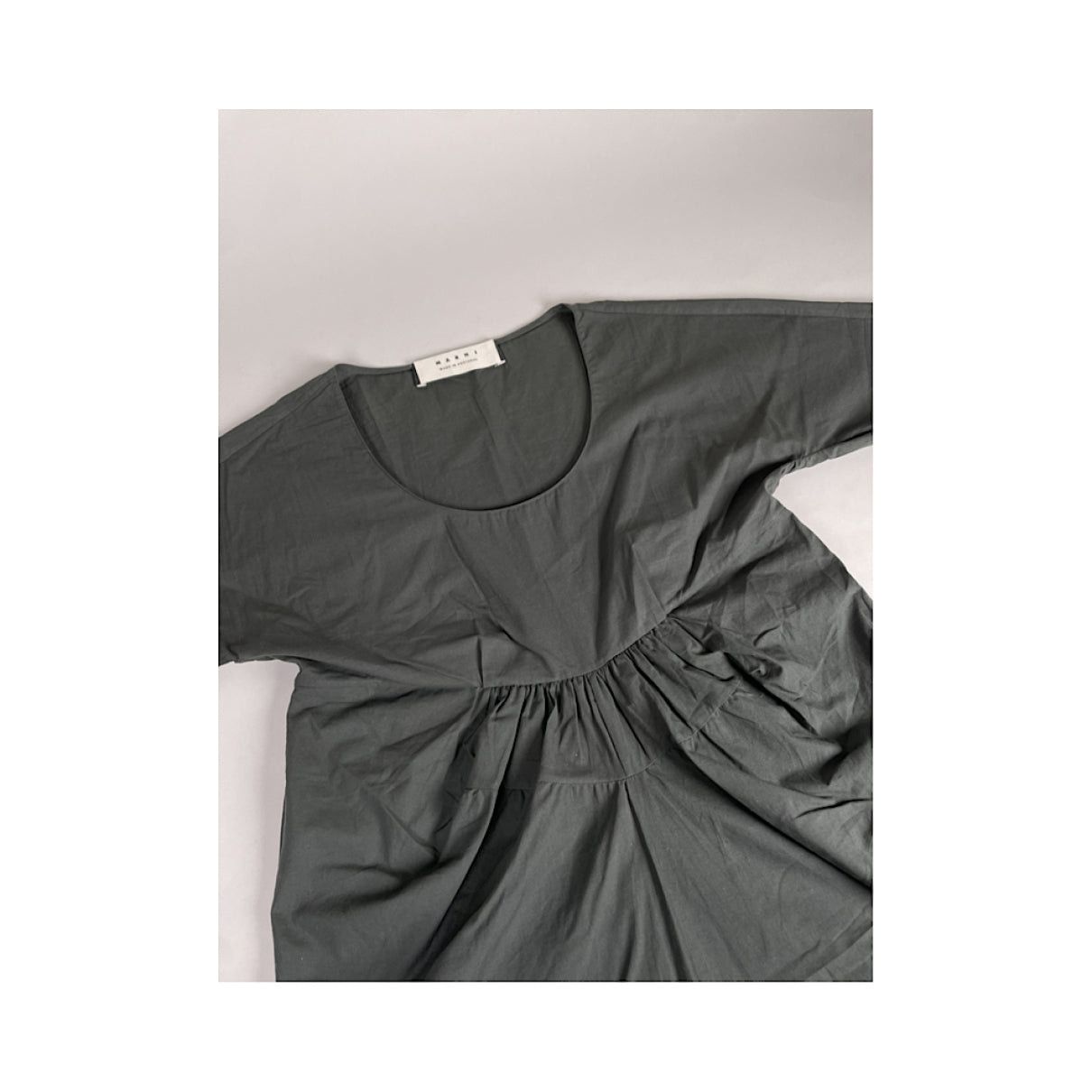 Marni Khaki Cotton Top Size L / US 10 / IT 46 - 5 Thumbnail