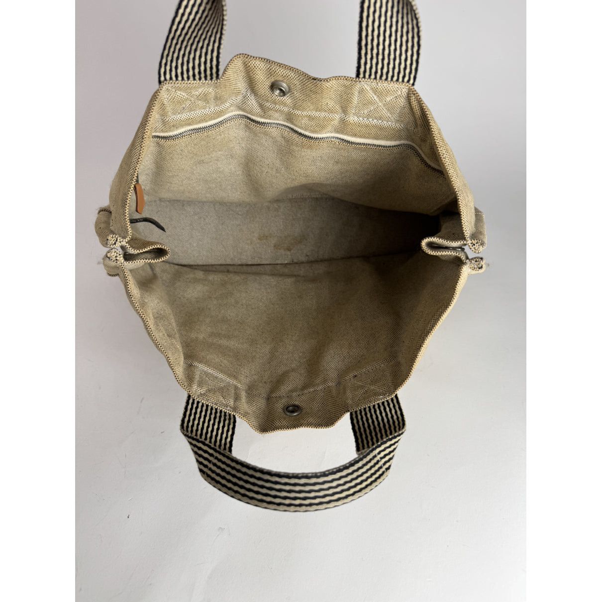 Other Hermès Beige Cotton Handbag Size ONE SIZE - 3 Thumbnail