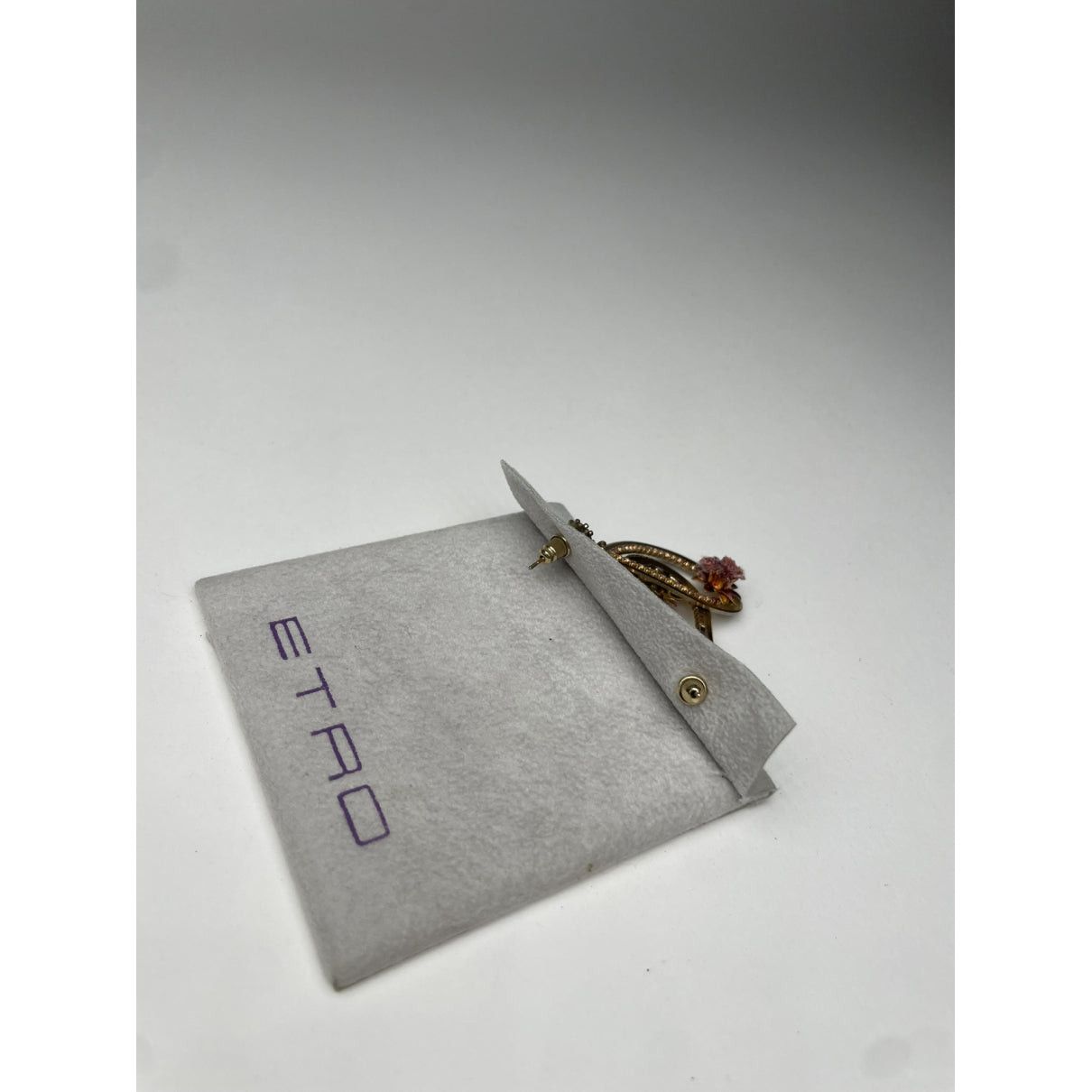 Etro Gold Steel Earring Size ONE SIZE - 3 Thumbnail