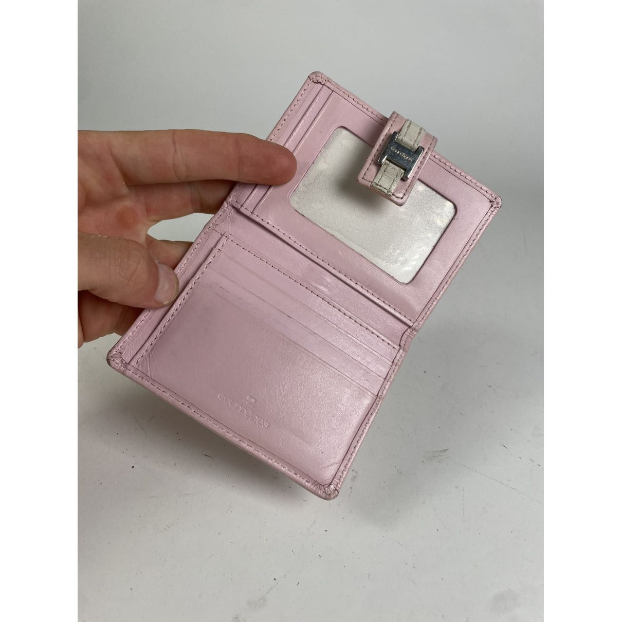 Courreges Courrèges Pink Leather Wallet Size ONE SIZE - 3 Thumbnail