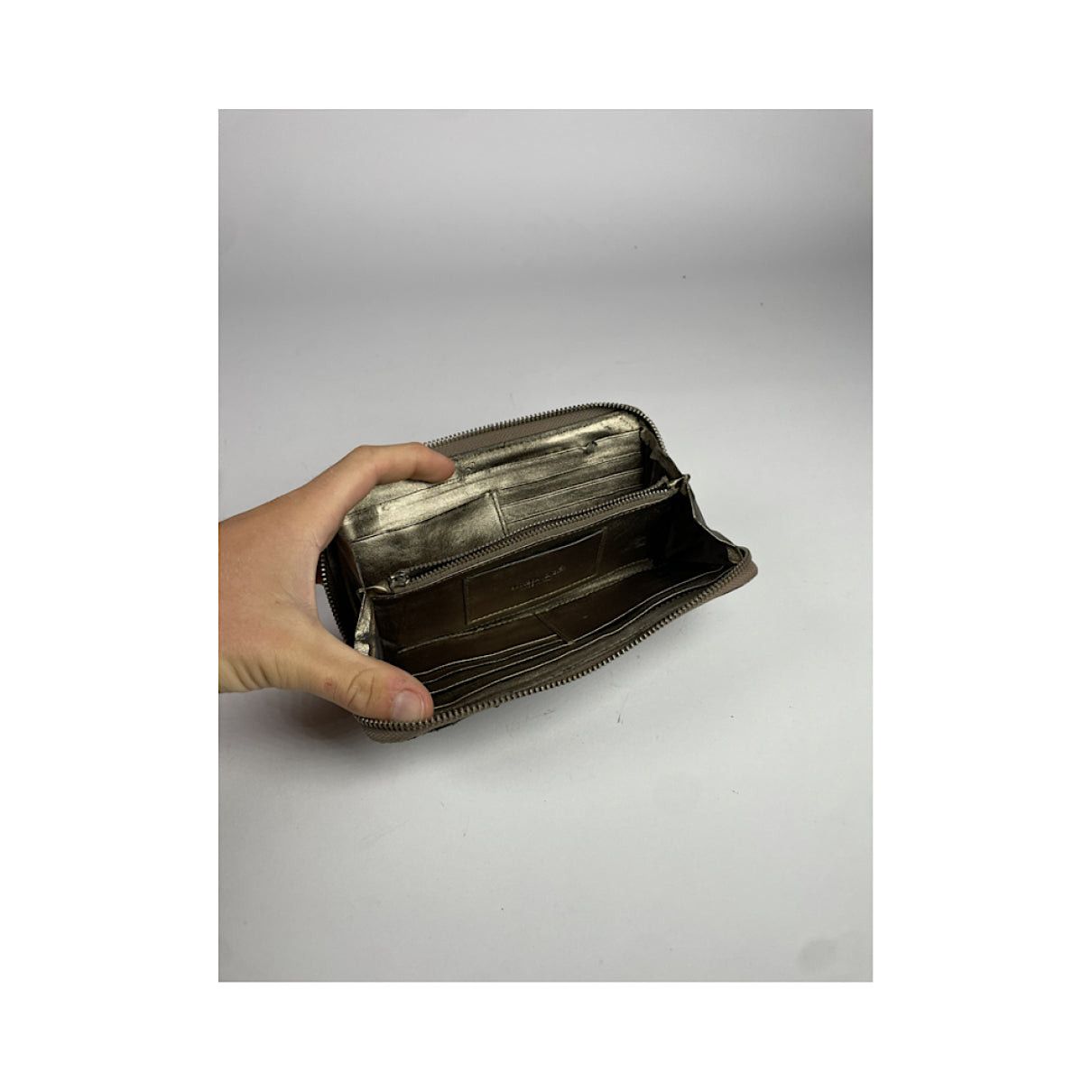 Bottega Veneta Intrecciato Silver Leather Wallet Size ONE SIZE - 5 Thumbnail