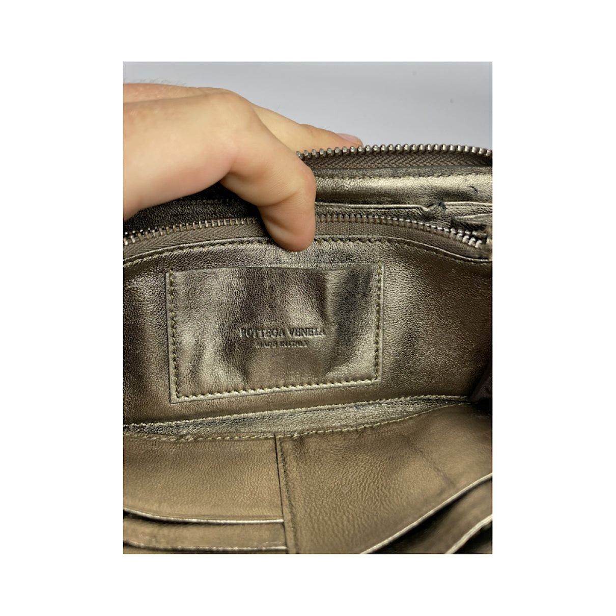 Bottega Veneta Intrecciato Silver Leather Wallet Size ONE SIZE - 4 Thumbnail