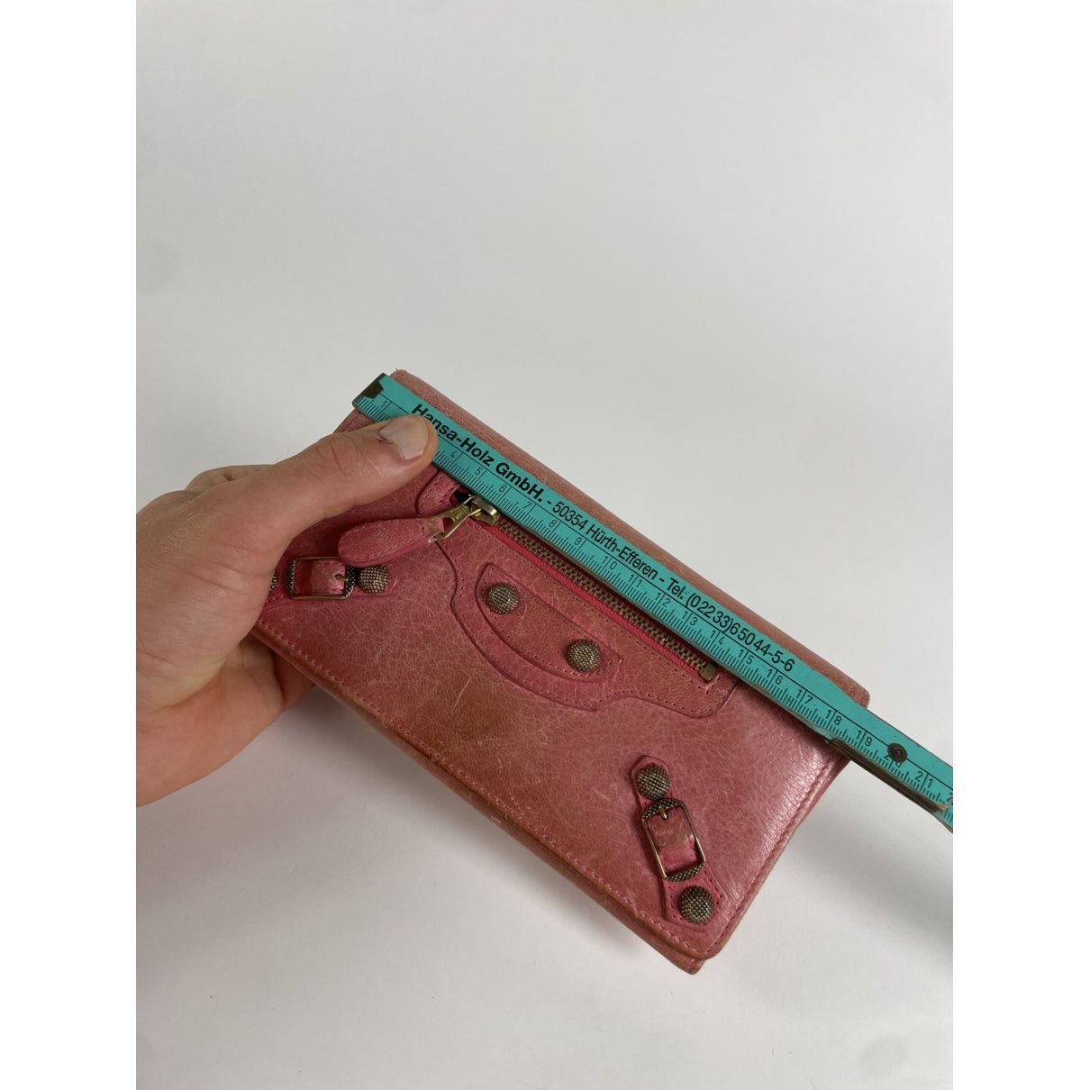 Balenciaga Pink Leather Wallet Size ONE SIZE - 5 Thumbnail