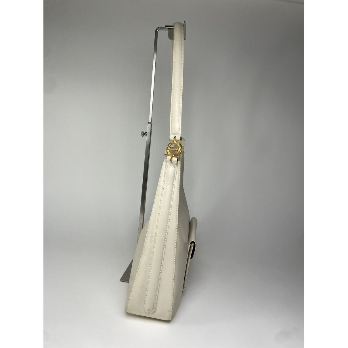 Chloe Chloé White Leather Handbag Size ONE SIZE - 3 Thumbnail