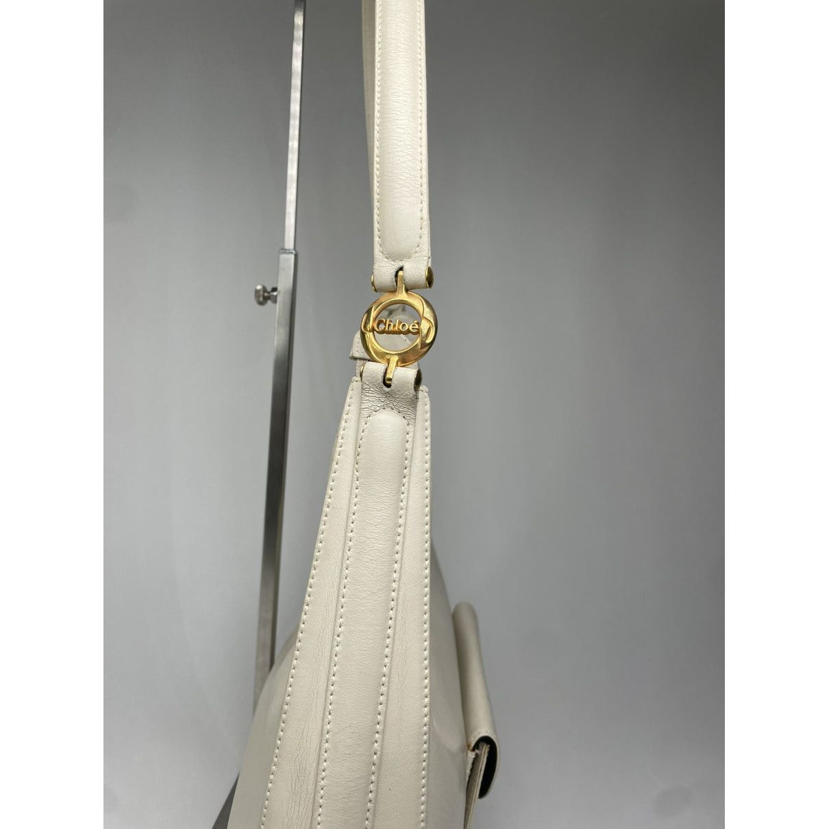 Chloe Chloé White Leather Handbag Size ONE SIZE - 5 Thumbnail