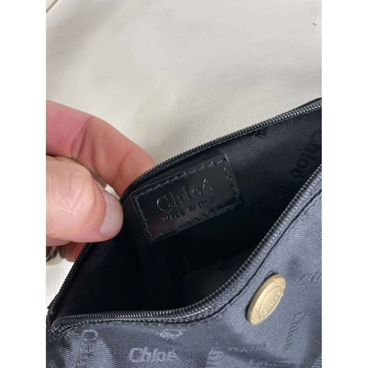 Chloe Chloé White Leather Handbag Size ONE SIZE - 4 Thumbnail