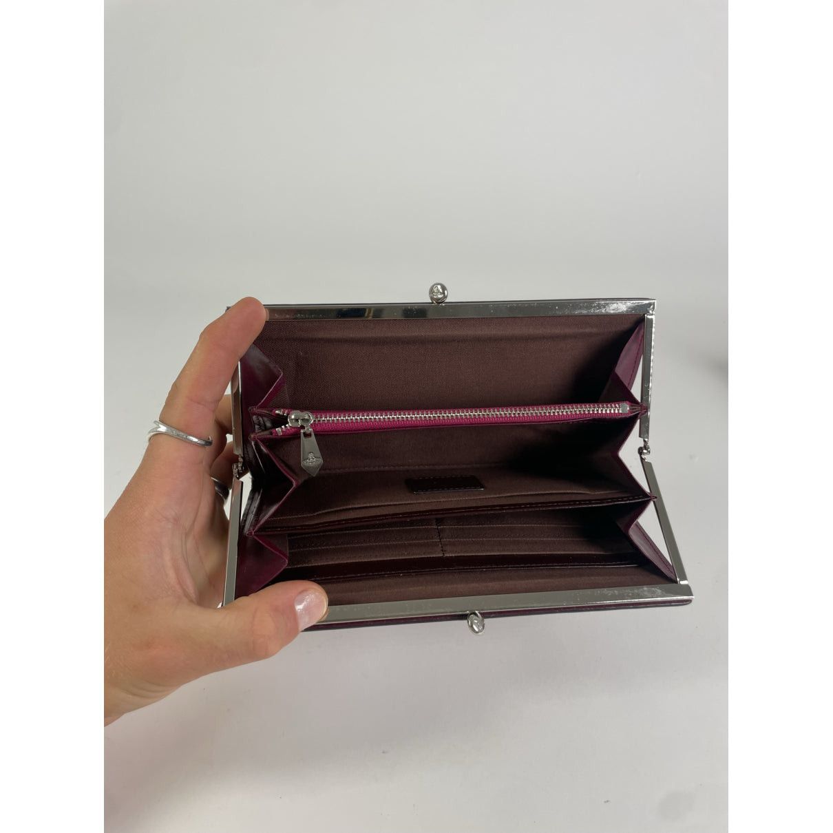 Vivienne Westwood Burgundy Leather Wallet Size ONE SIZE - 3 Thumbnail