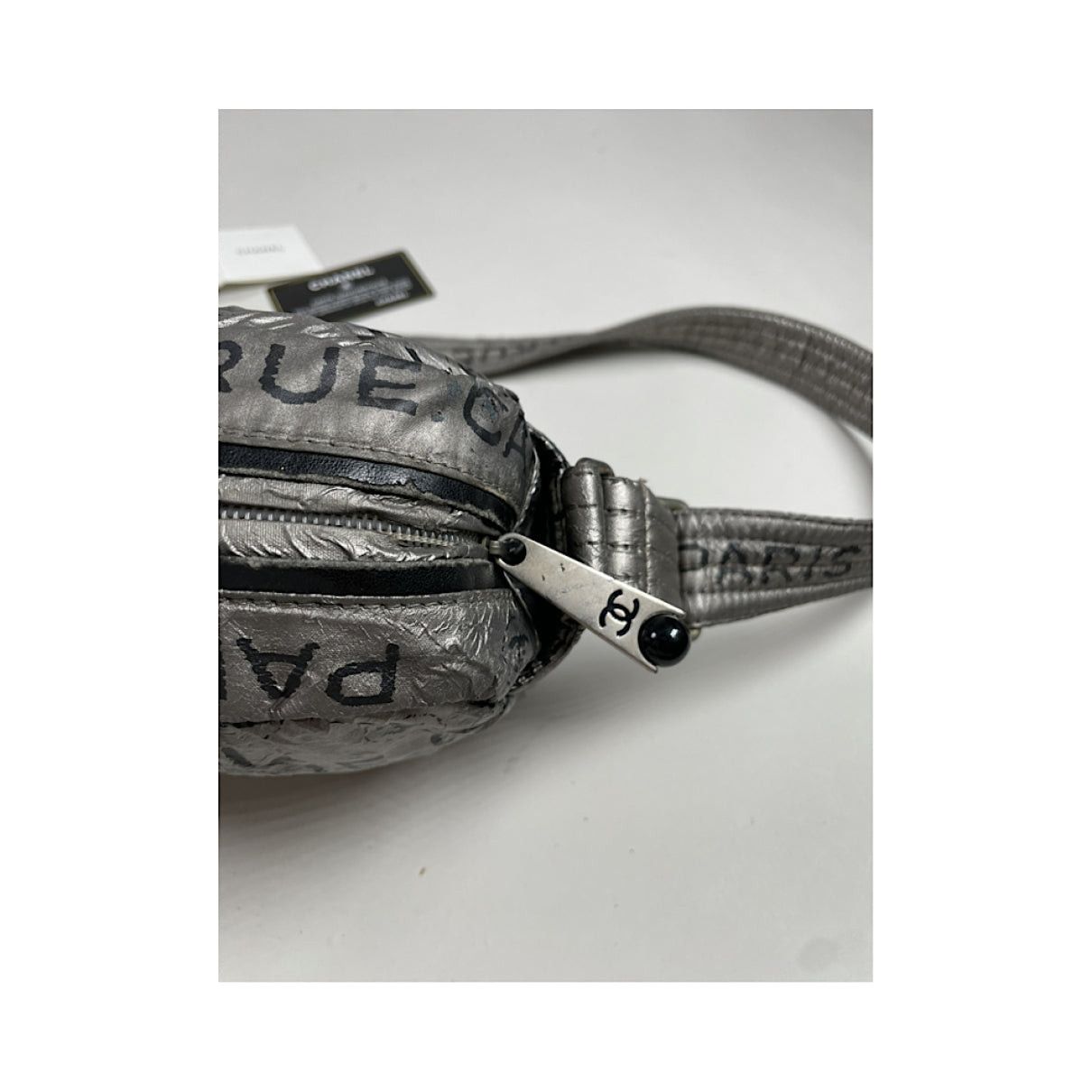 Chanel Graffiti Black Polyester Handbag Size ONE SIZE - 4 Thumbnail