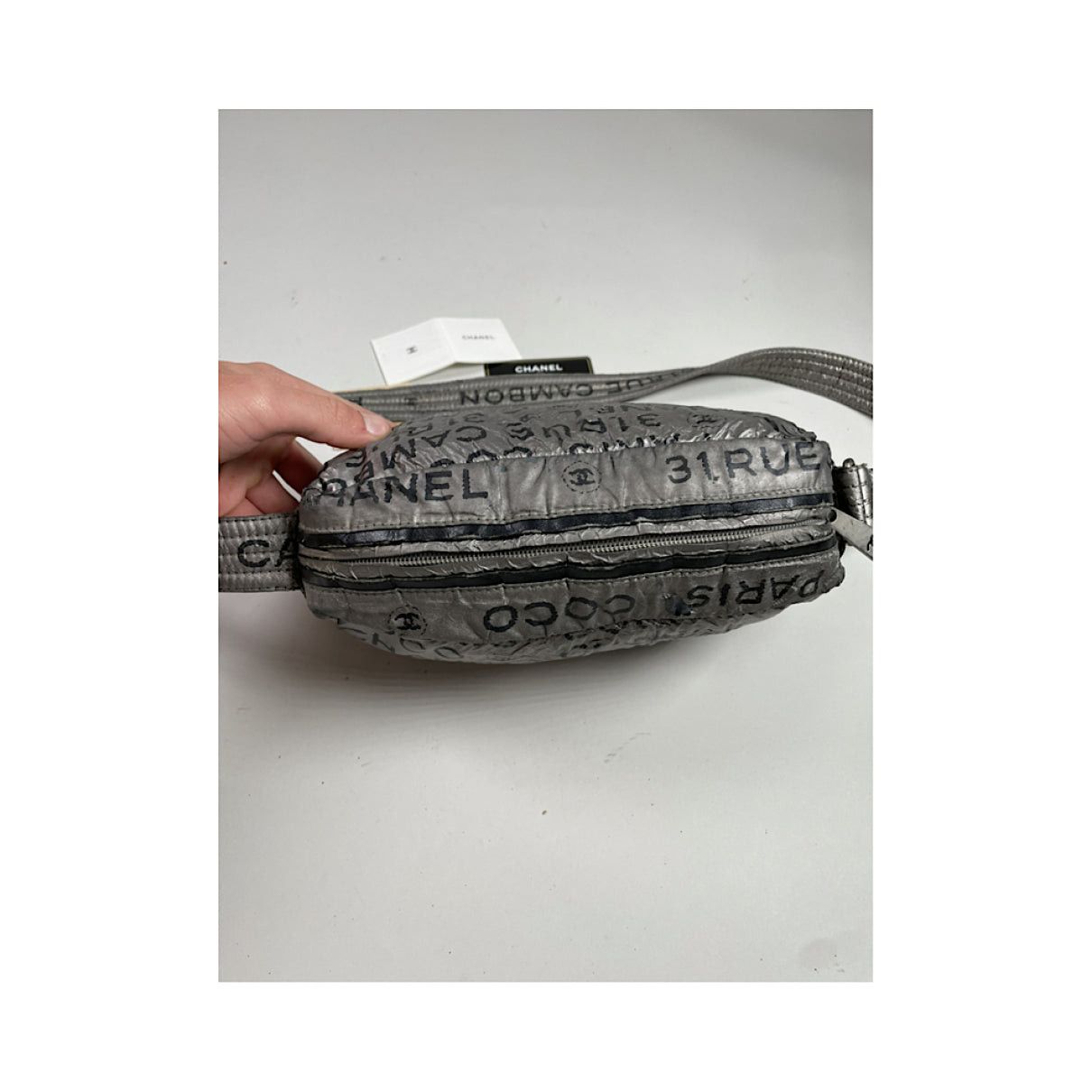 Chanel Graffiti Black Polyester Handbag Size ONE SIZE - 5 Thumbnail