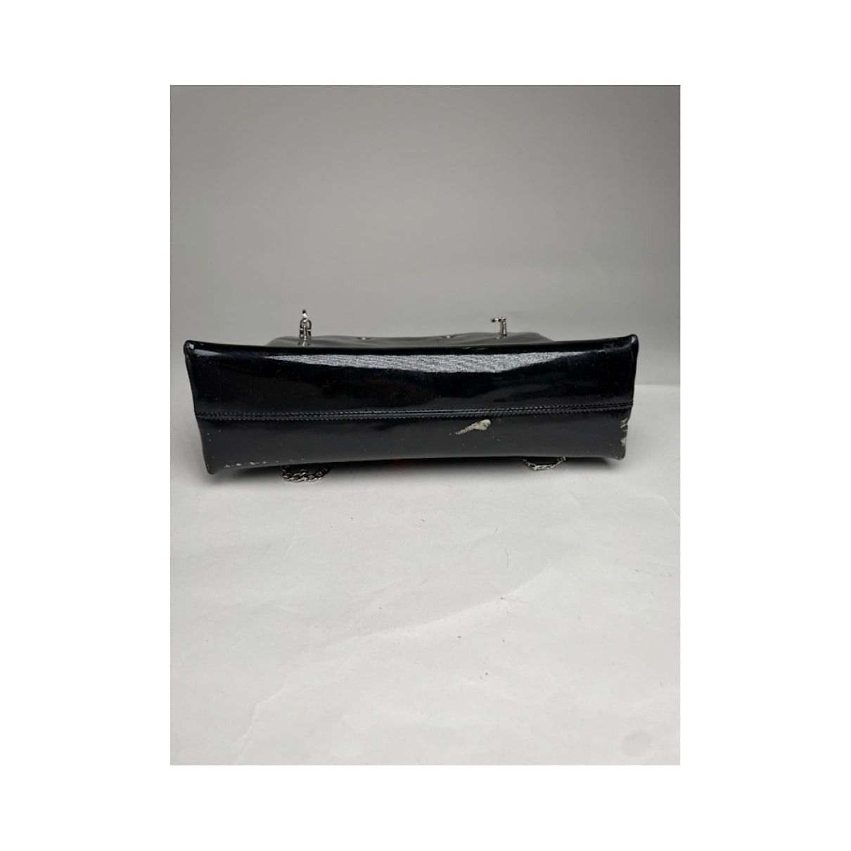 Salvatore Ferragamo Wanda Black Patent Leather Handbag Size ONE SIZE - 4 Thumbnail