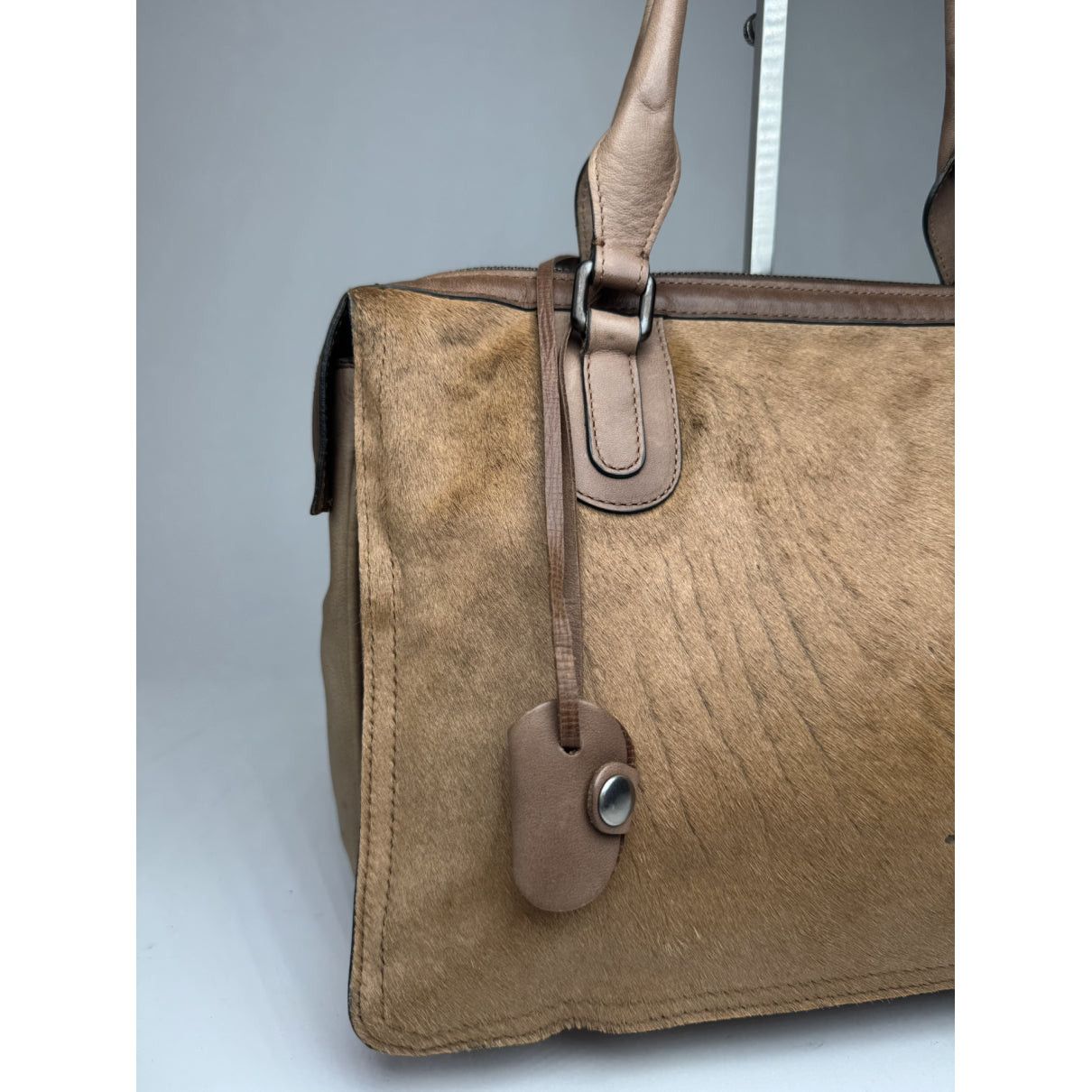 Marni Brown Fur Handbag Size ONE SIZE - 5 Thumbnail