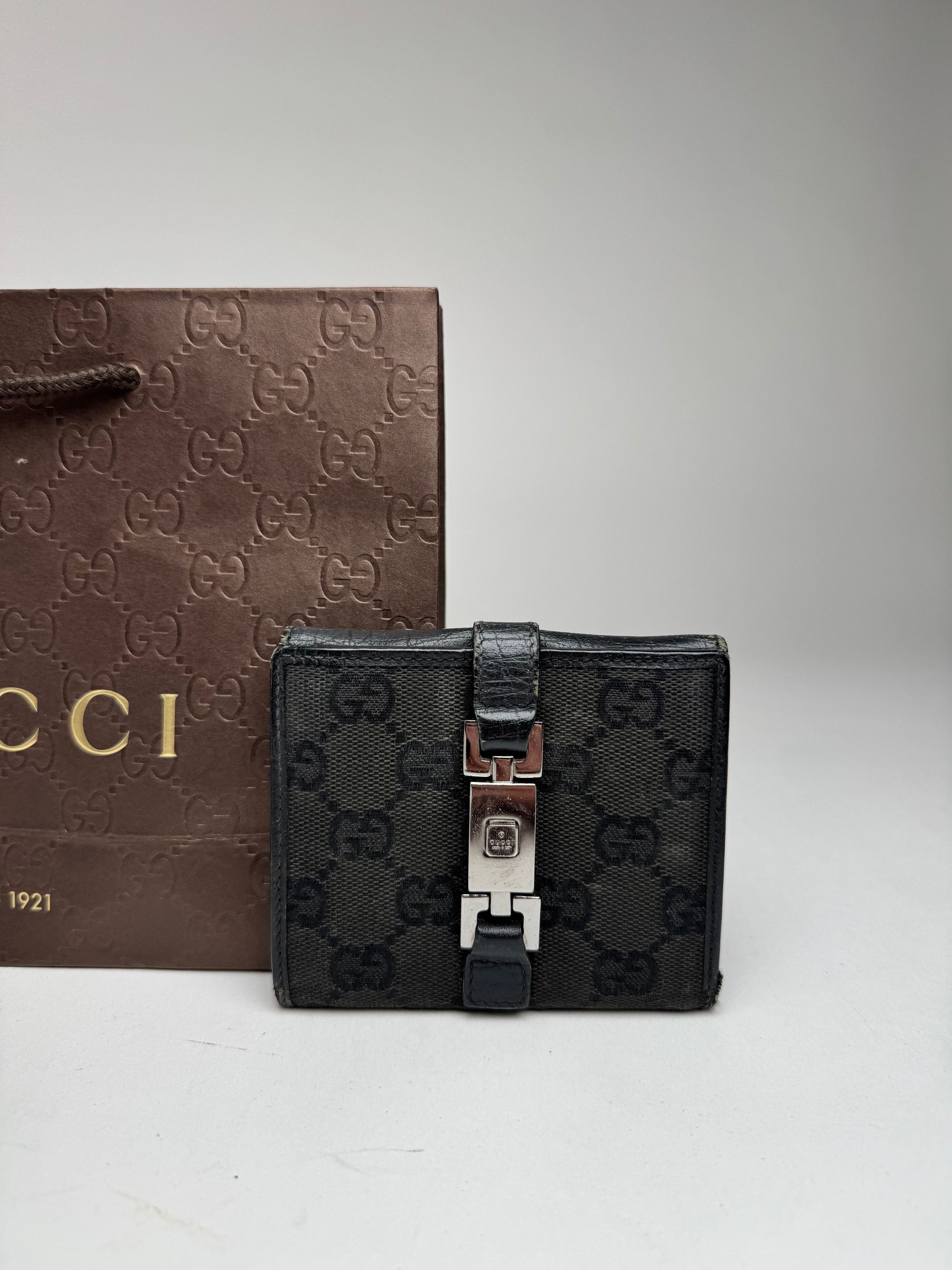 Gucci Vintage Monogramm Wallet Jackie Vintage Black Size ONE SIZE - 11 Thumbnail