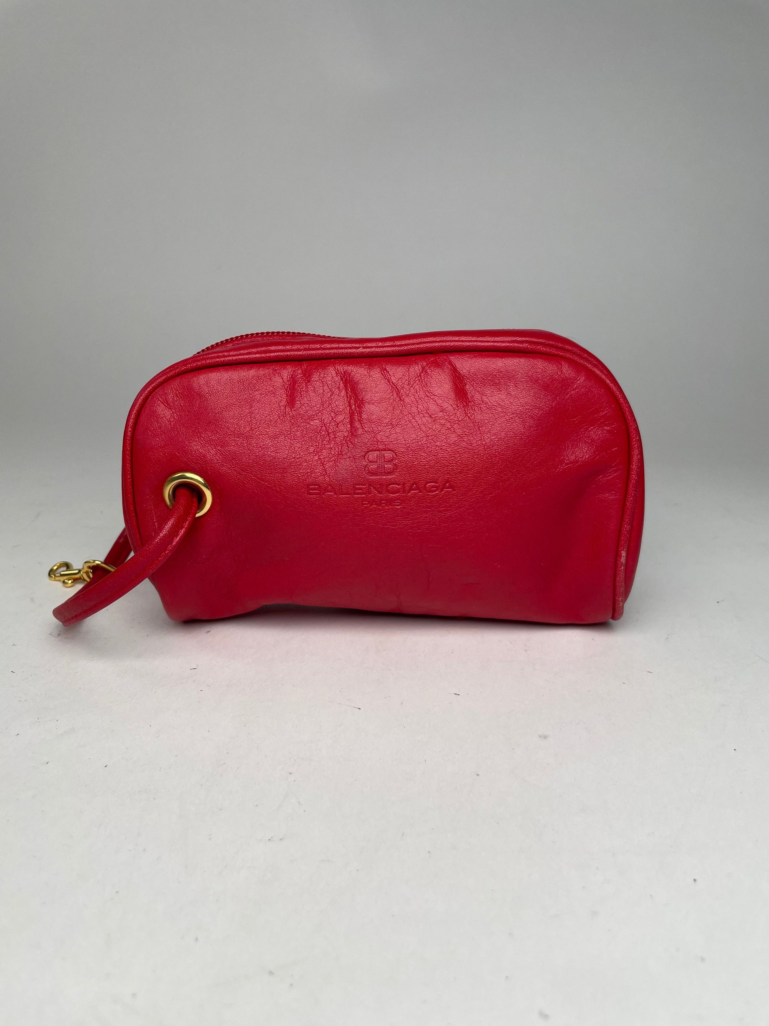 Balenciaga Vintage leather Bag / Clutch Red Size ONE SIZE - 3 Thumbnail