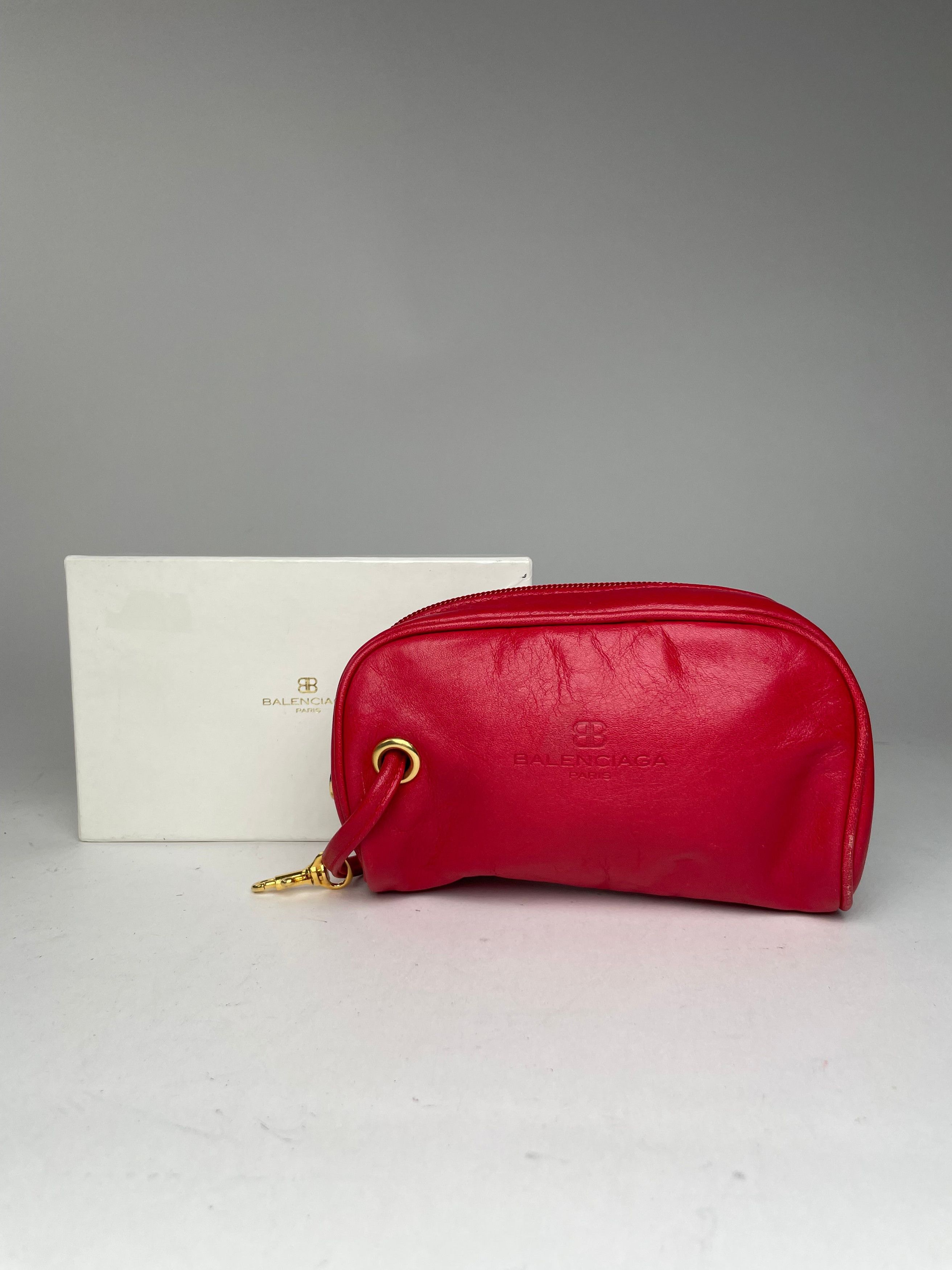 Balenciaga Vintage leather Bag / Clutch Red Size ONE SIZE - 2 Thumbnail