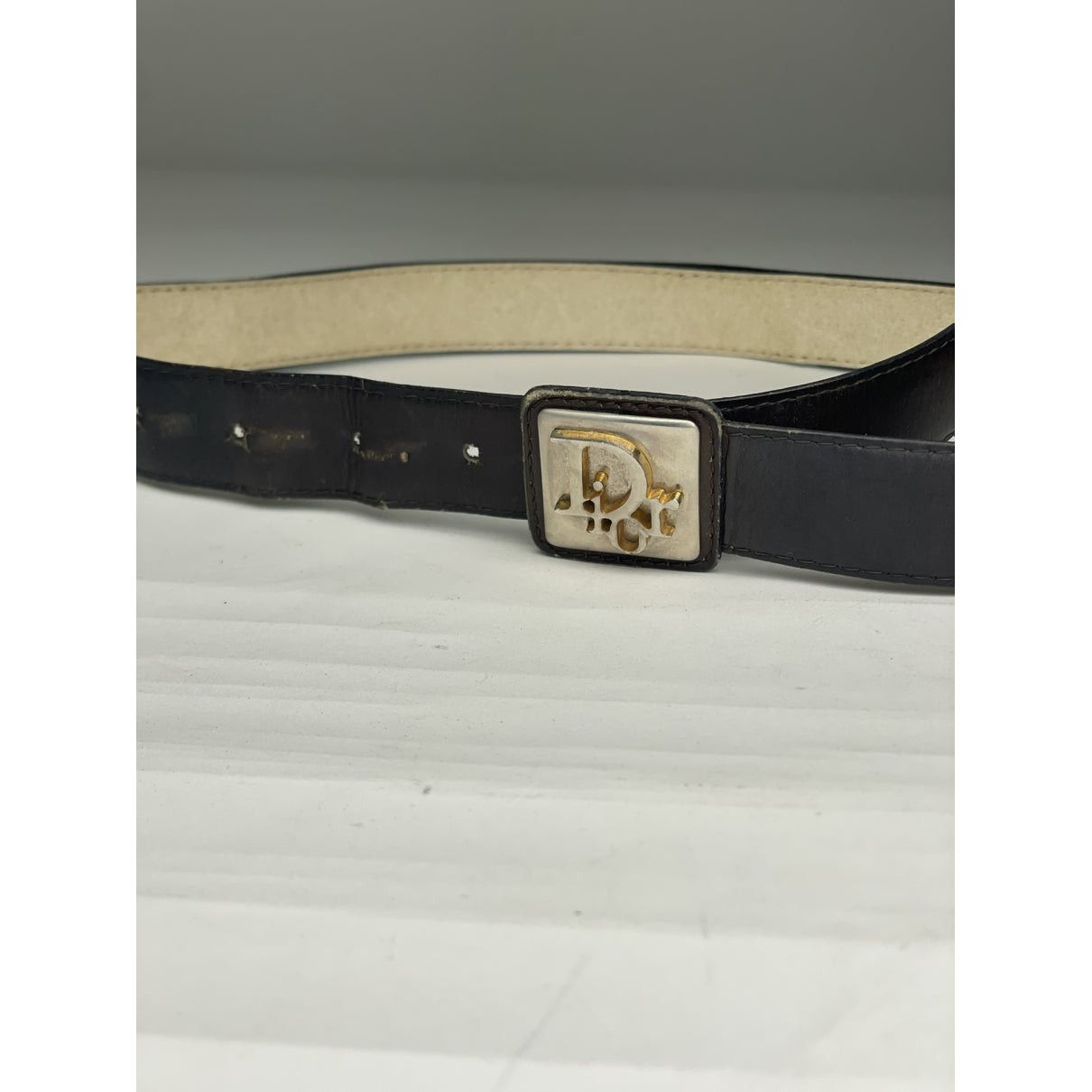 Dior D-Fence Brown Leather Belt Size ONE SIZE - 2 Thumbnail