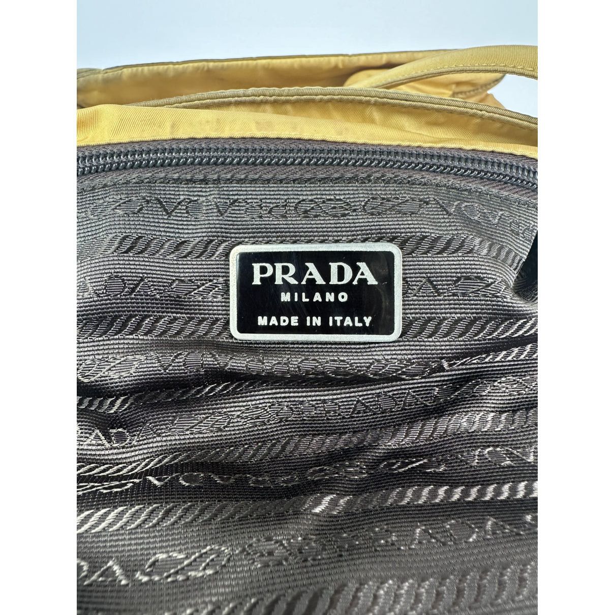 Prada Re-Edition 2000 Yellow Polyester Handbag Size ONE SIZE - 3 Thumbnail