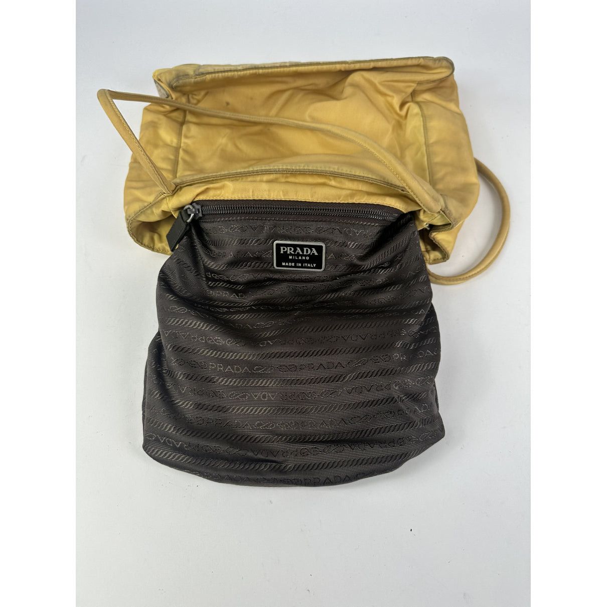Prada Re-Edition 2000 Yellow Polyester Handbag Size ONE SIZE - 2 Thumbnail