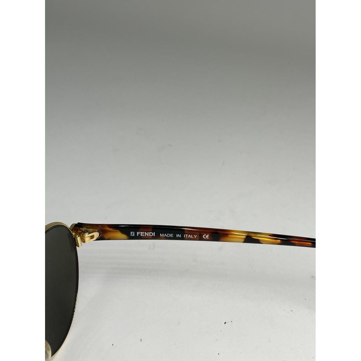 Fendi Brown Metal Sunglasses Size ONE SIZE - 2 Thumbnail