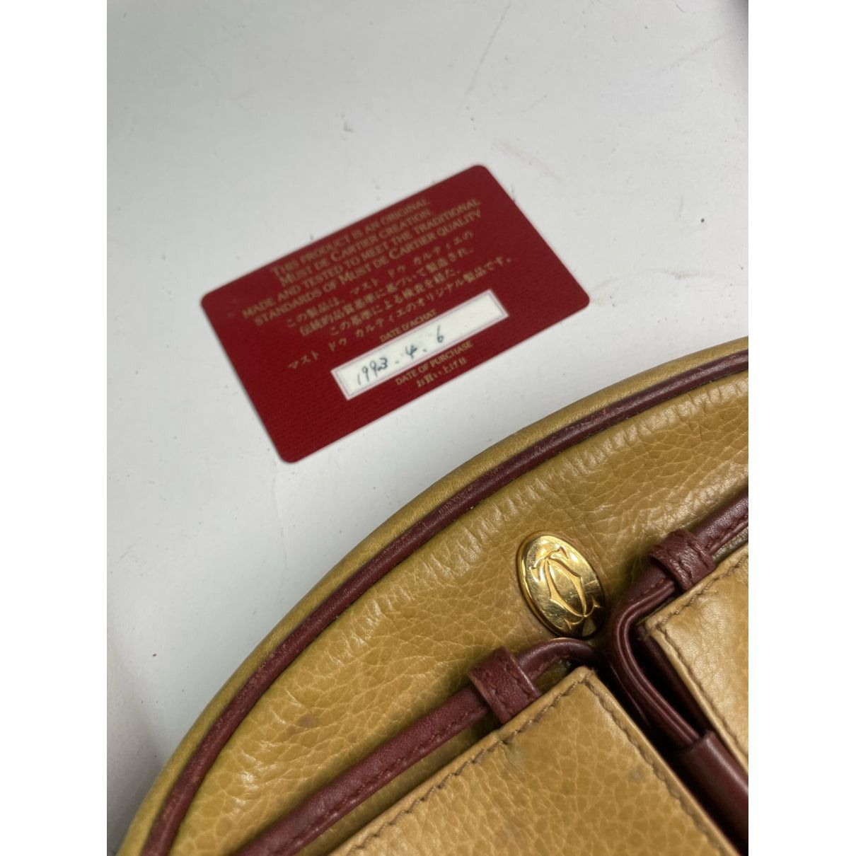 Cartier Yellow Leather Handbag Size ONE SIZE - 2 Thumbnail