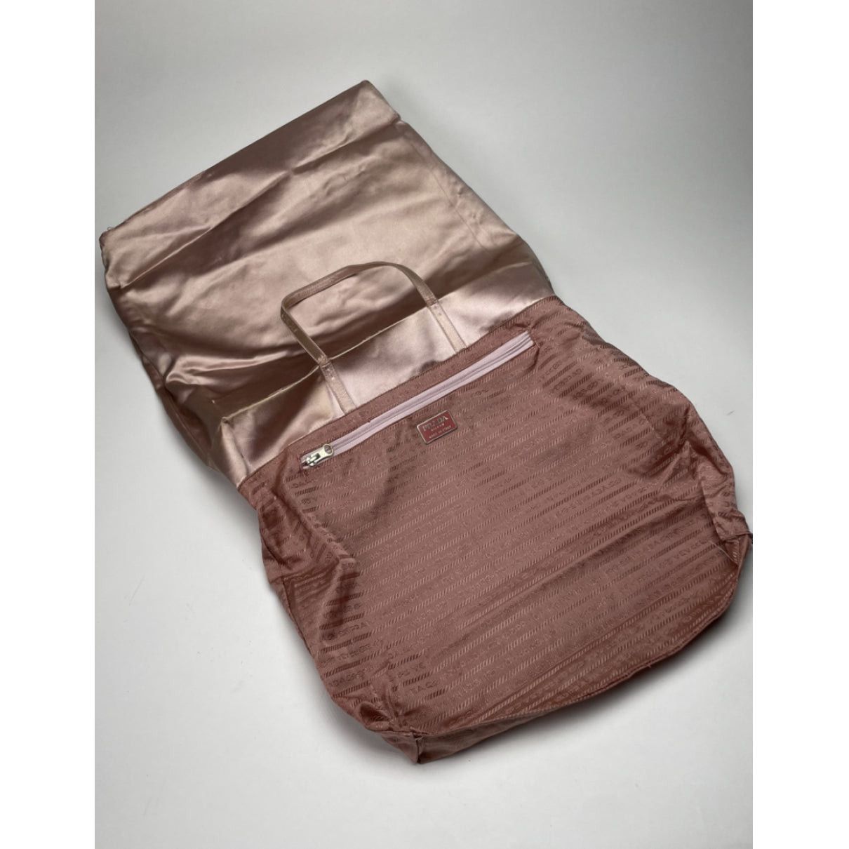 Prada Galleria Pink Suede Handbag Size ONE SIZE - 2 Thumbnail