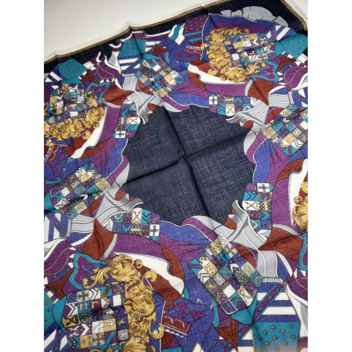 Celine Black Silk Scarf Size ONE SIZE - 3 Thumbnail