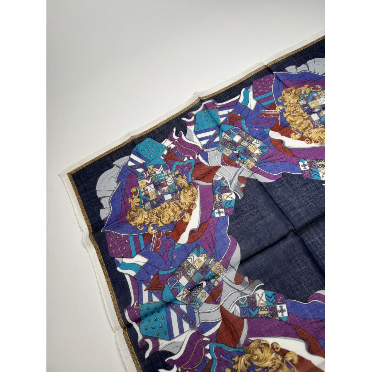 Celine Black Silk Scarf Size ONE SIZE - 4 Thumbnail