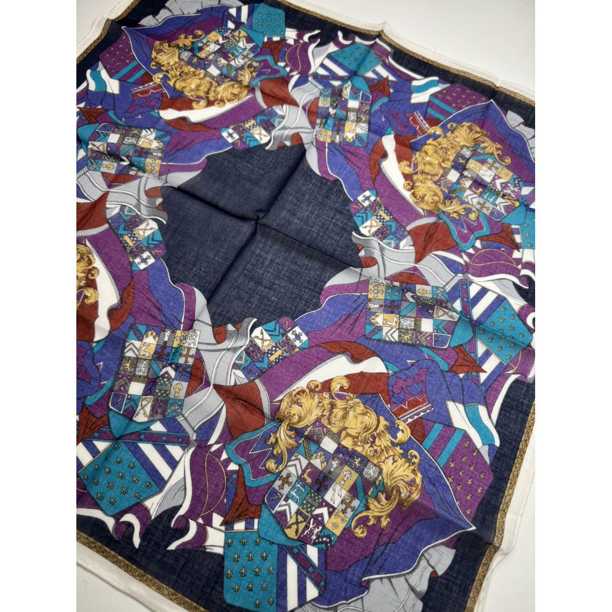 Celine Black Silk Scarf Size ONE SIZE - 5 Thumbnail