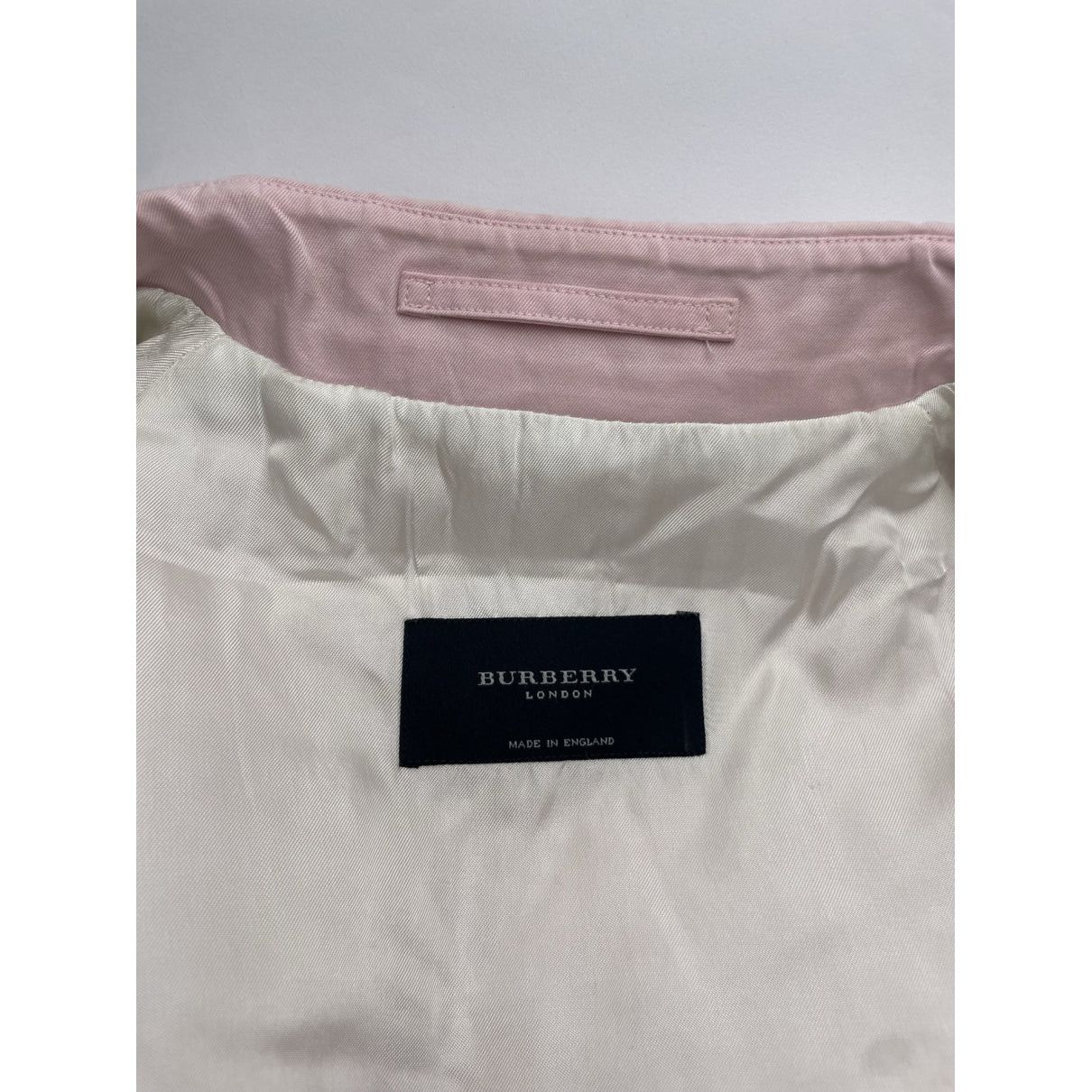 Burberry Camden Pink Cotton Coat Size L / US 10 / IT 46 - 4 Thumbnail